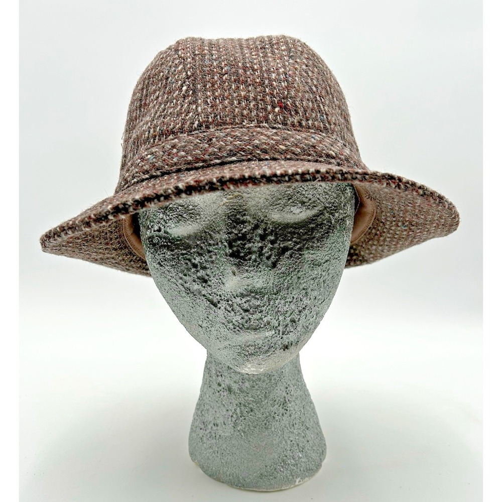 Vintage Pendleton Fendora Tweed Hat Size Medium Rare Plaid Pure Virgin‎ Wool